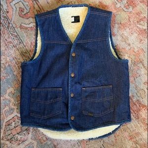Vintage Roebuck men’s denim vest